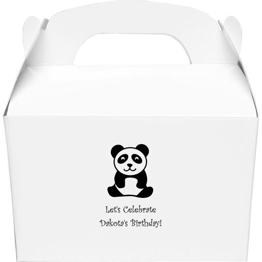 Panda Bear Gable Favor Boxes